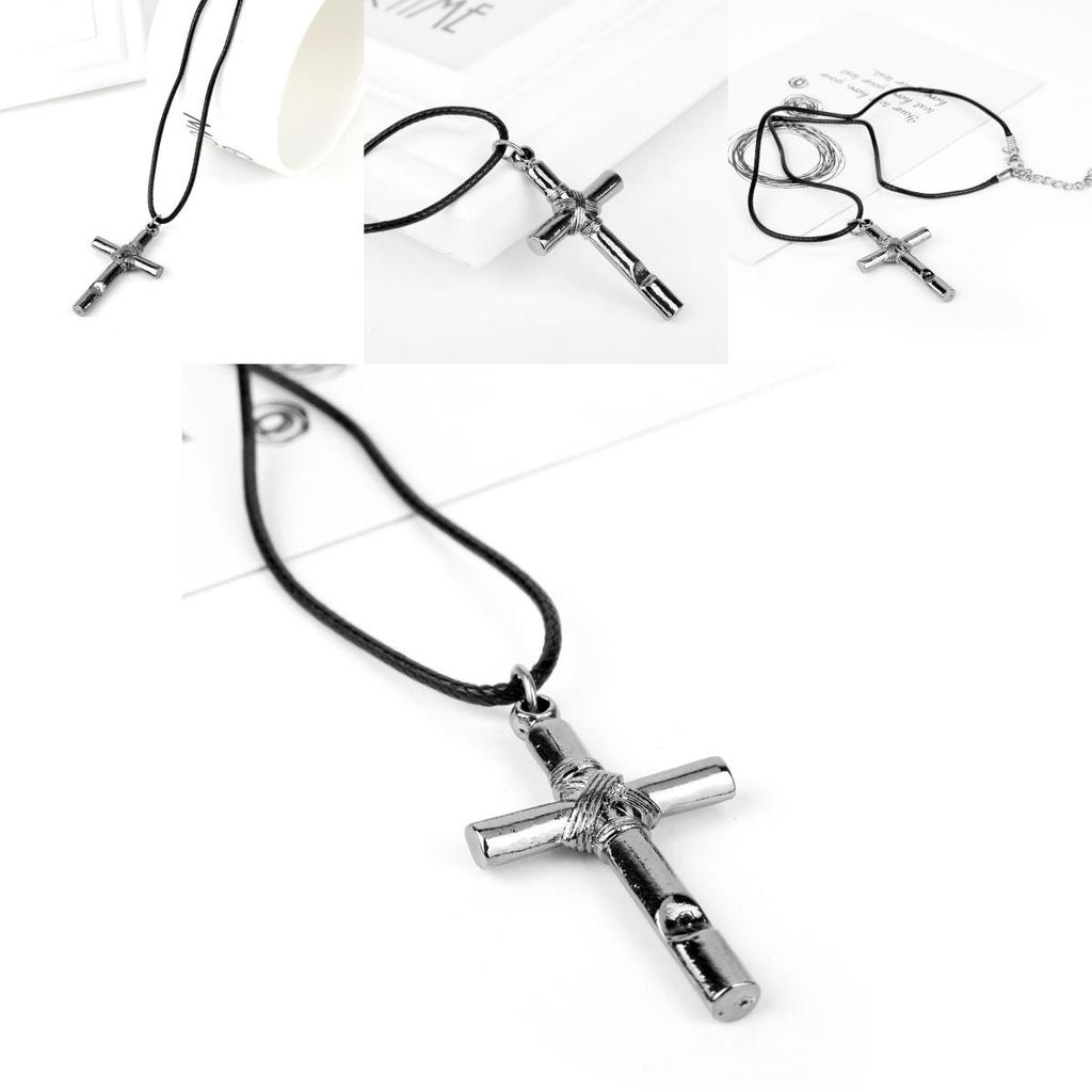 Hell Girl Cross Pendant Necklace With Alloy Design For Women And Men