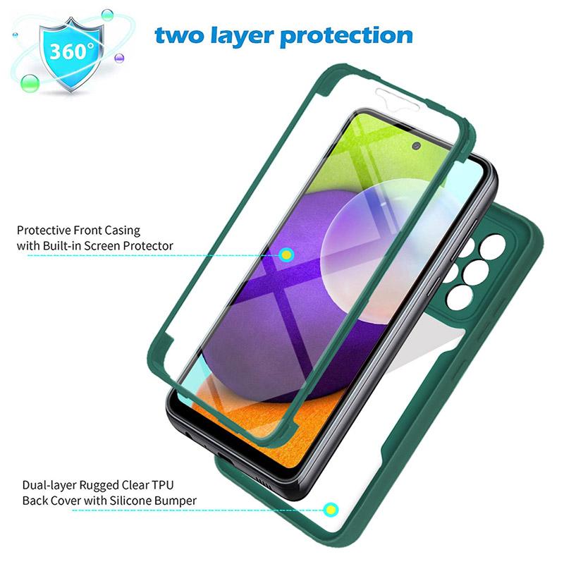 360 Full Body Case For Samsung Galaxy A30 A32 A34 A35 A50 A52 A53 A54 A71 A73 A82 Double Sided Transparent Cover Soft Phone Case