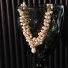 Natural Freshwater Small Pearl Necklace 18k Gold Plated Luxury Design Handmade Necklace Women Jewelry GN0235