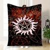 Supernatural Anti-Possession Symbol Poster PrintBlanket Flannel Throw Blanket for Sofa, Bed, Travel, Camping, Office, Couch, Chair, And Bed