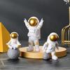 4pcs Astronaut Decor Figures and Moon Home Decor plastic Astronaut Statue Room Office Desktop Decoration Presents Boy Gift