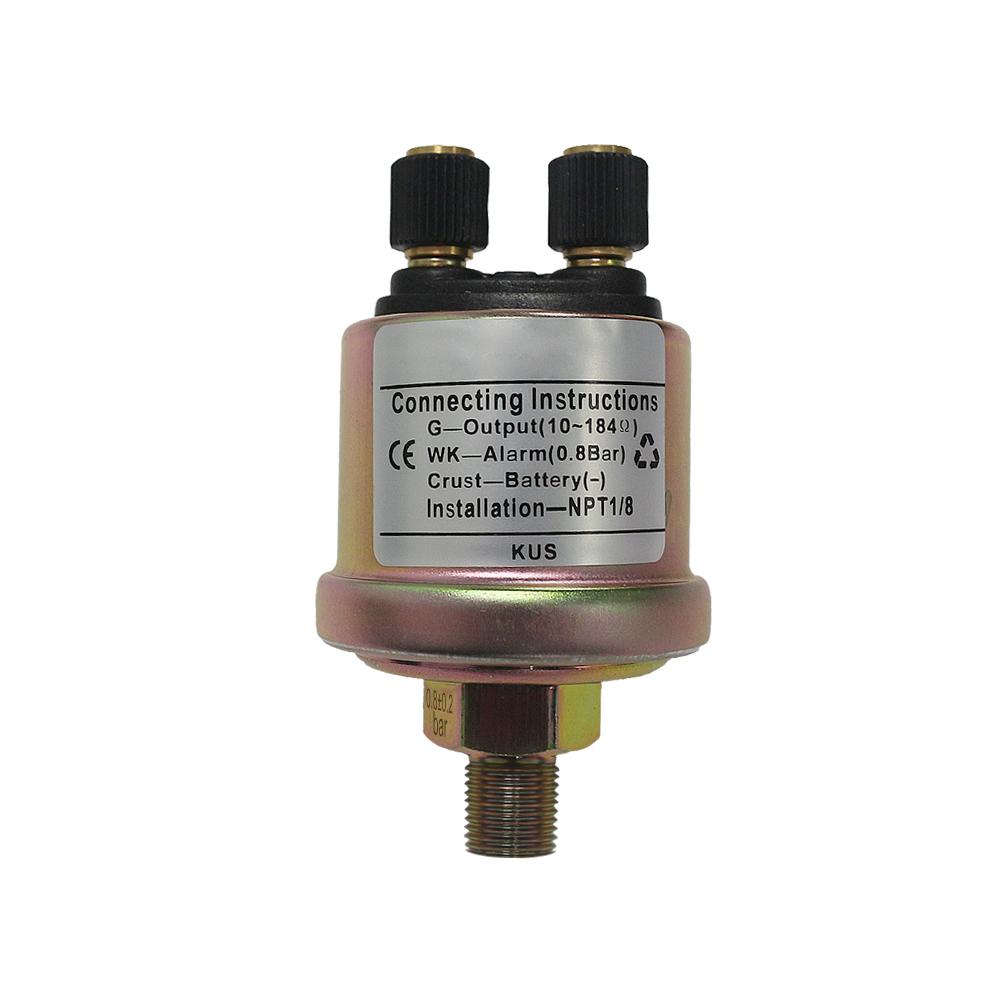 KUS Mechanical 0-5 Bar / 0-10 Bar Oil Pressure Sensor NPT1/4 NPT1/8 M10*1 for Pressure Gauge