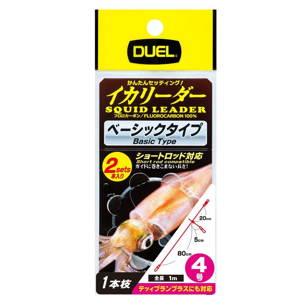 DUEL Fluoroline No. 4 Squid Leader 1 Branch 2 Sets No. 4