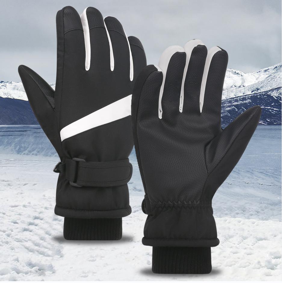 iwarm love warm fleece thickened warm gloves cold riding windproof non-slip men's and women's gloves