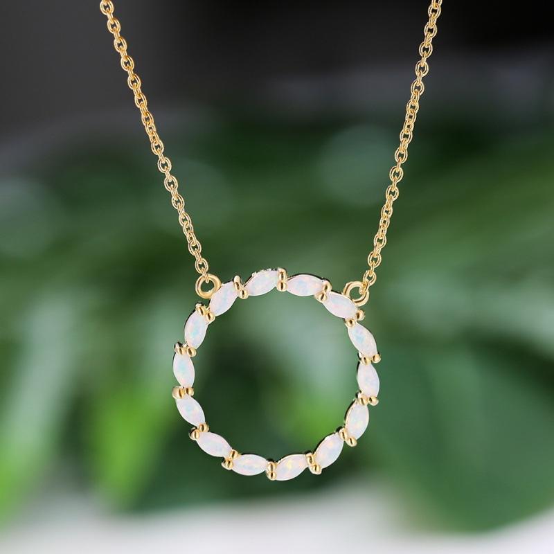 

Fashion commuter OL circle necklace