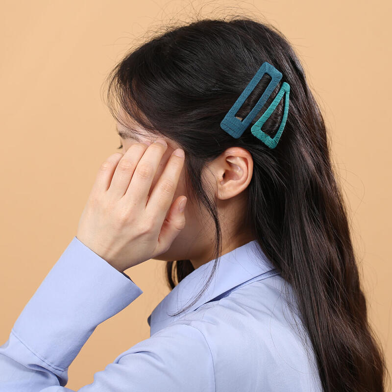 Triangle Snap Pin 2-piece Set (blue + Navy)
