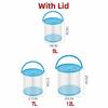 With Cover Plastic Fish Tank Small Size Fish Transport Bucket Foldable Aquarium  Fish Transport