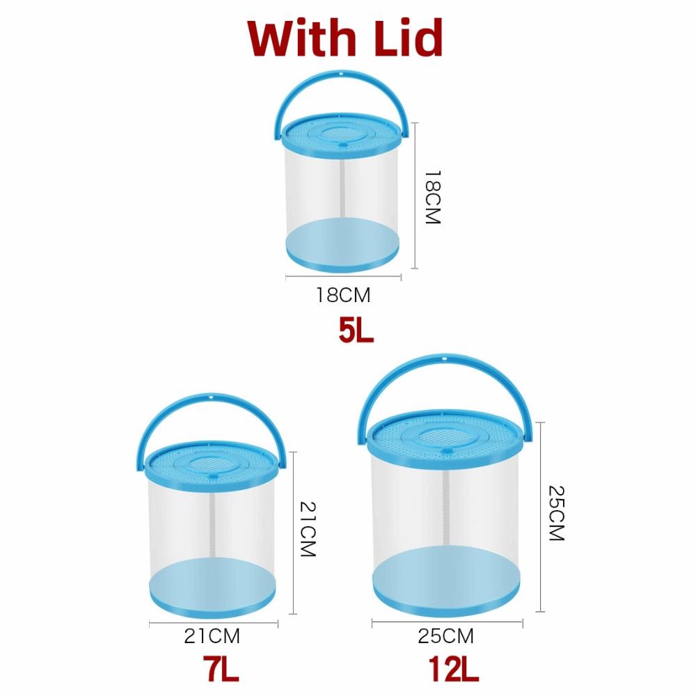 With Cover Plastic Fish Tank Small Size Fish Transport Bucket Foldable Aquarium  Fish Transport