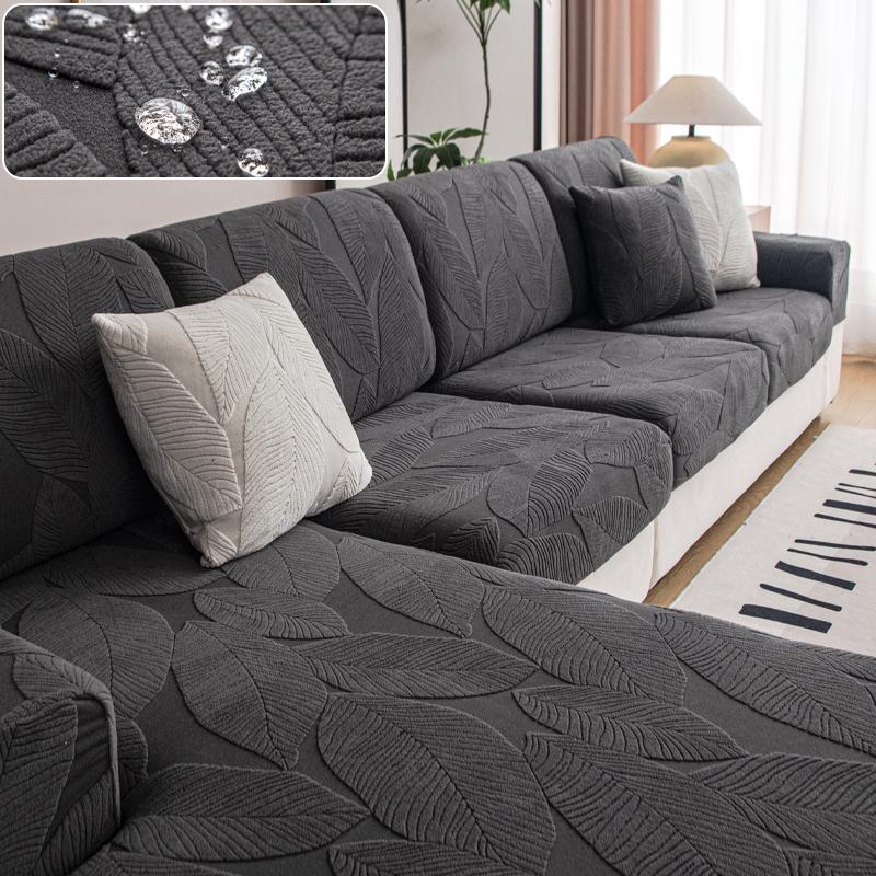 Convertible Sofa Cover Waterproof Couch Cover Adjustable Elastic Sofa Seat Cover 1 2 3 4 Seat L Sectional Living Room Sofas