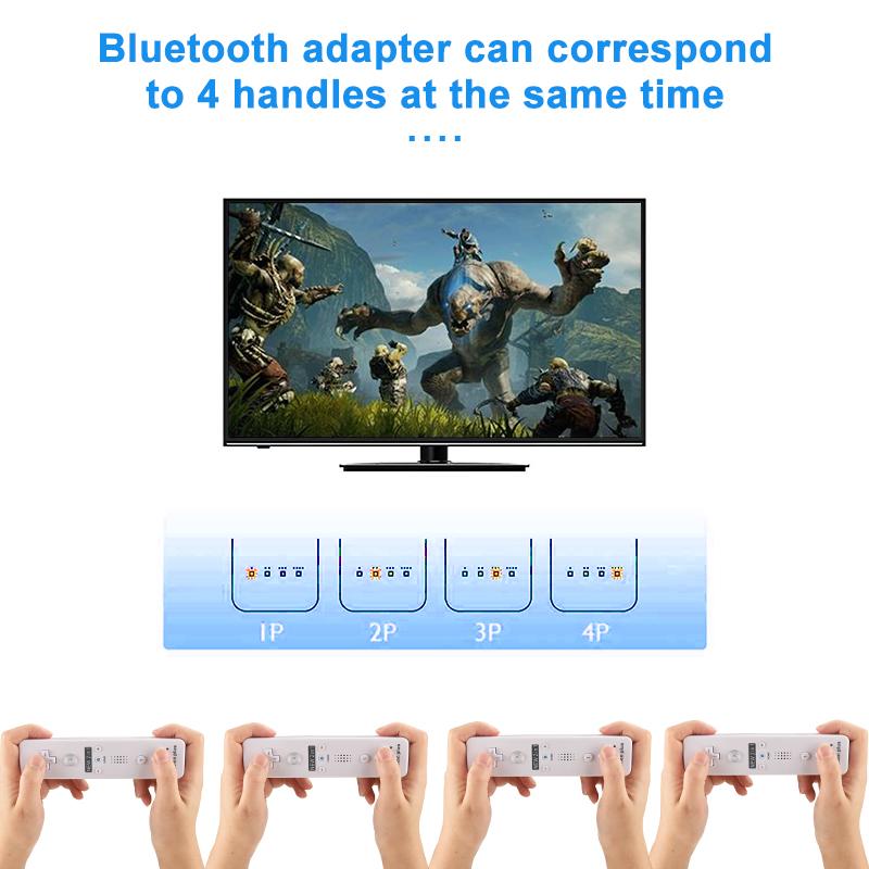 A Pair Remote Controller with Nunchuck Controller for Wii Games Control for Wii Console Wireless Gamepad with Motion Plus