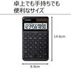 Casio Stylish 10 Large Notebook Calculator, Black, Digits, Size, Type, NS-S10-BK-N