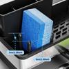 Self-draining Sponge Drain Rack Stainless Steel Sink Shelf Soap Sponge Holder  for Kitchen