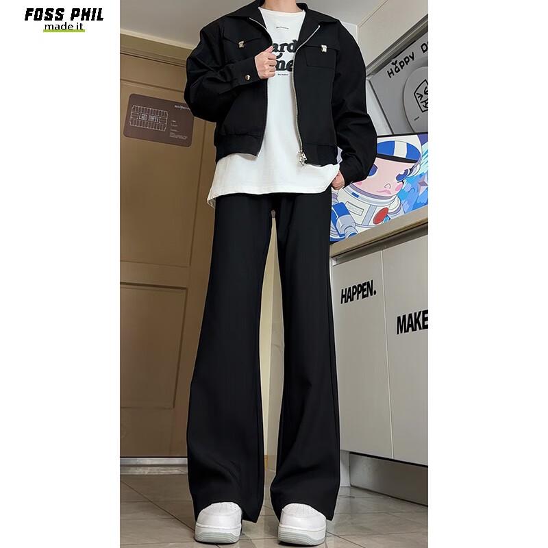 Foss Phil K53 Men's Casual Micro-Flared Suit Pants