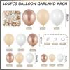 101-teiliges mehrfarbiges Latex-Ballonset, geeignet für Geburtstagsfeiern, Hochzeiten, Valentinstags-Partydekoration