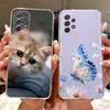For Samsung Galaxy A32 4G Case SM-A325F Luxury Flowers Painted Cover Soft Slim Phone Case For Samsung A32 A 32 GalaxyA32 5G Bags