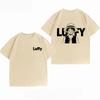 Unisexs Clothing New 100 Cotton Summer TShirt One Piece Unisexs TShirt Luffy Black White Print Casual Unisexs TShirt