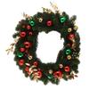 Xmas Wreath 50CM Artificial Decorative Front Door Hanging Wreath with Light for Holiday Home Decor
