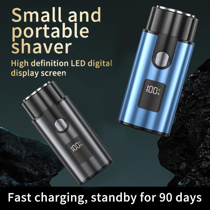 Mini Portable Electric Usb Rechargeable Shaver Mens Razor Portable Waterproof Razor Pocket Size Wet and Dry Mens Razor Trimmer