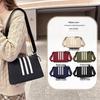 2024 Trendy Twill Stripe Women's Crossbody Multi-Layer Bag - European & American Fashion