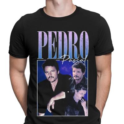 Dashing Pedro Pascal Movie Tv Actor Retro Vintage Mens T Shirts Tee Top #VED