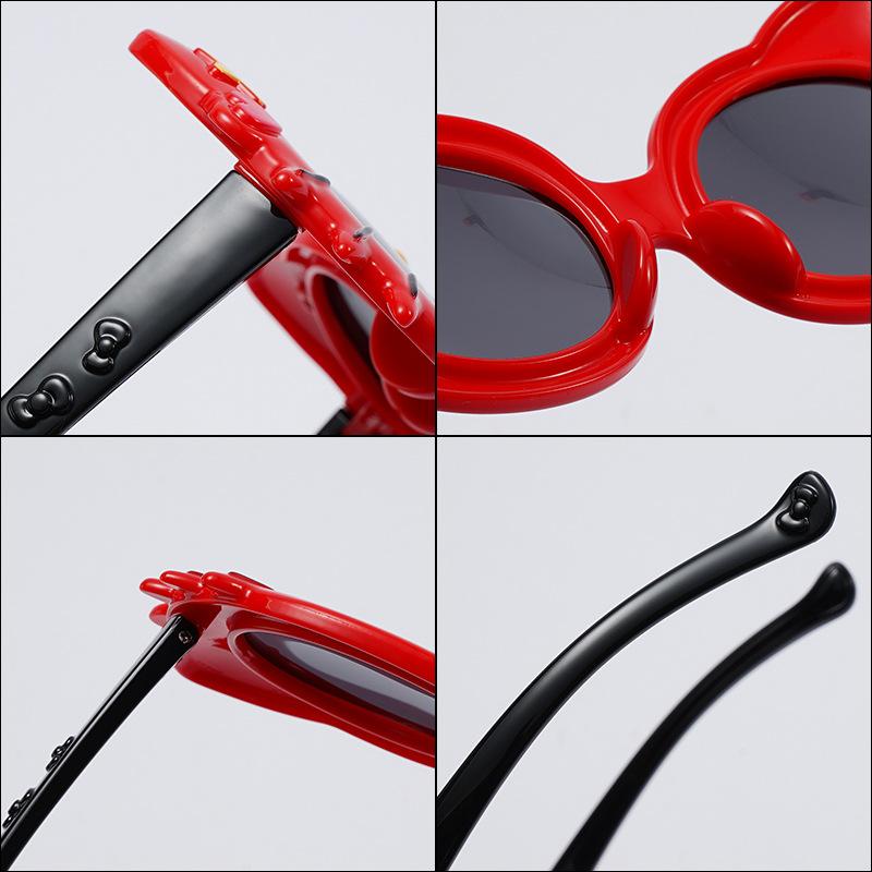 Baby sunglasses2026New Cartoon Bow-knot Cat-eye Polarized Sunglasses, Silicone Sunshades for Boys and Girls