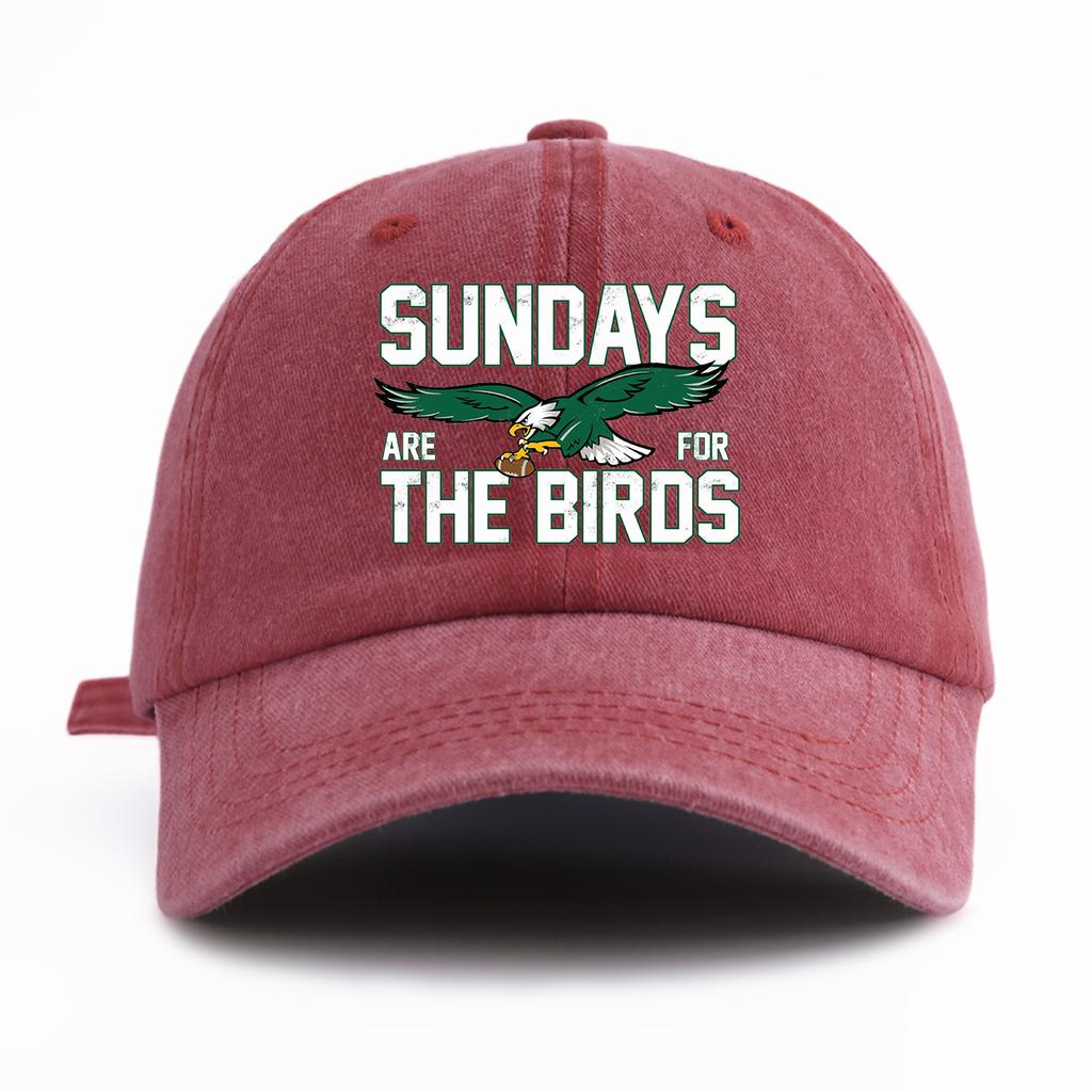 Pc THE BIRDS Print Washed Baseball Cap for AdultsMinimalist Retro Style Casual Soft Adjustable Dad HatPerfect As Gift