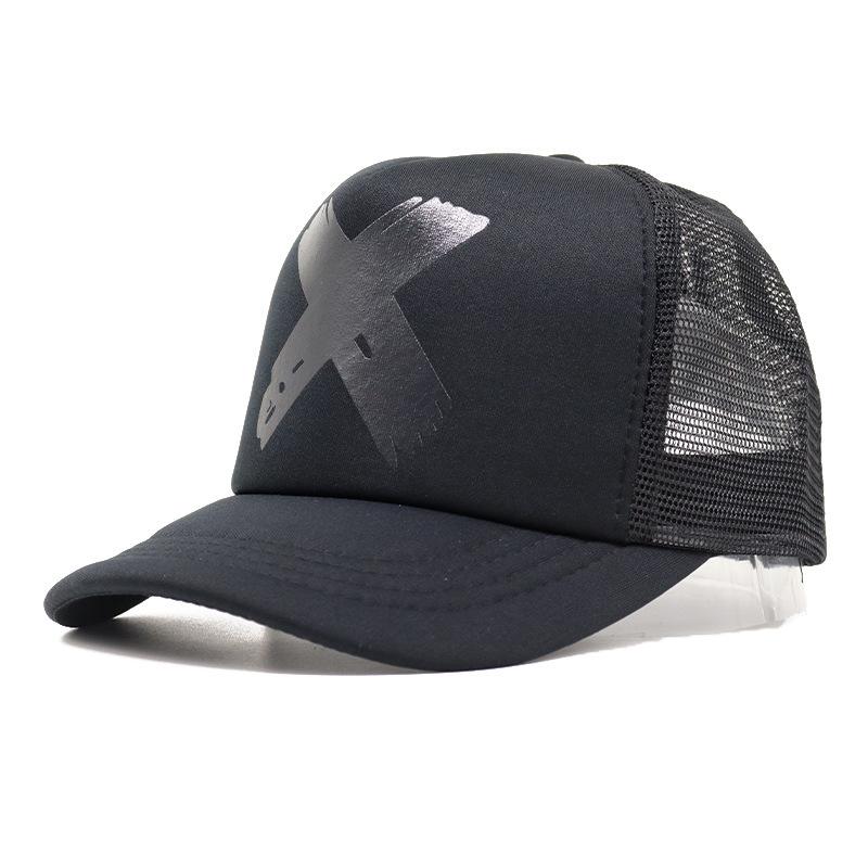 Summer X Letter Mesh Cap Couple Hip Hop With Mesh Baseball Cap Outdoor Mesh Breathable Cap Adjustable