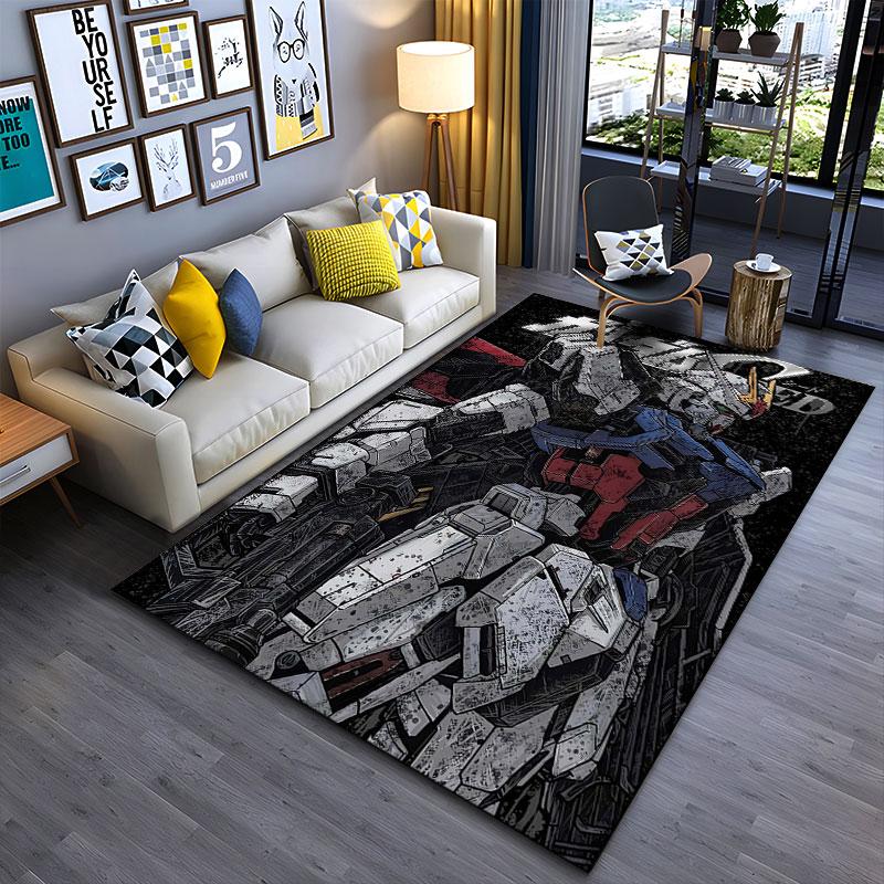 Robot Anime Design Carpet suitable as a non-slip mat for the living room or bedroom sofa