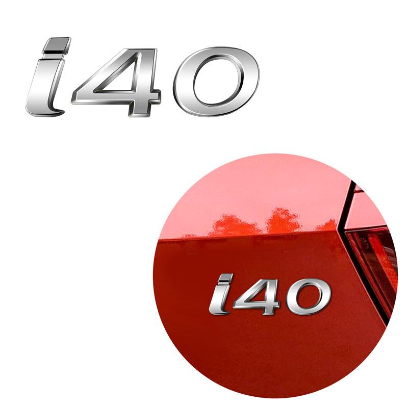 Car Sticker For I30 I40 I10 I20 Ix25 Ix35 N Line Glossy Black Logo Letter Decoration Emblem Rear Trunk Badge Auto Accessories