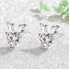 Stunning 925 Sterling Silver Antler Earrings With AAA Zirconia