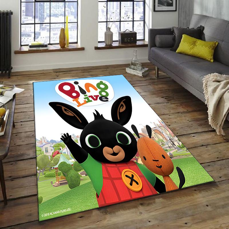 1pc Bing Bunny4 Design Area Rug - Non-Slip, Soft & Cozy Floor Mat for Living Room, Bedroom, Office - Indoor/Outdoor Decorative Carpet
