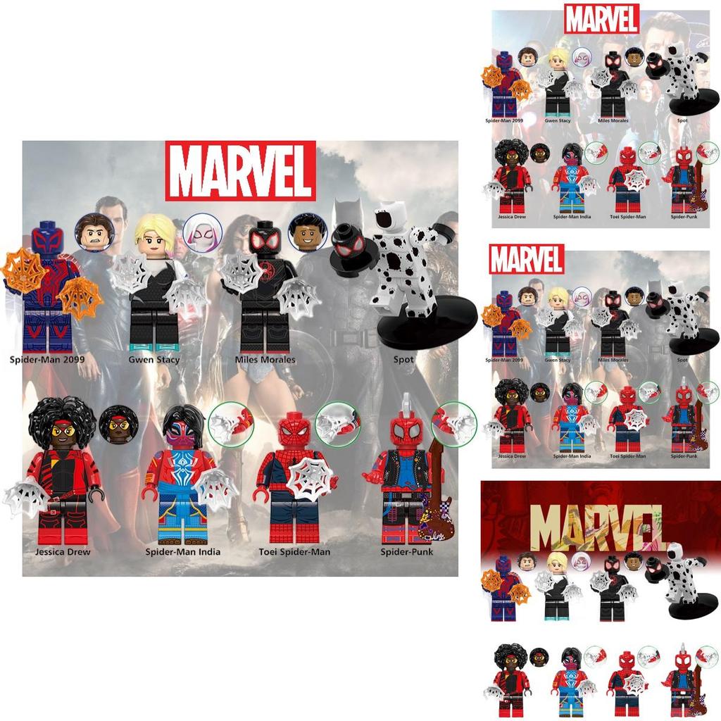 Xinhong G0124 Superhero Series Space Spider Small Particle Children's Building Blocks Toy Bag