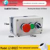 IP65 Waterproof Button Box with Emergency Stop & Indicator Light - 12345-Hole Plastic Enclosure