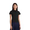 Li Ning Fitness Series Solid Color Soft Breathable Versatile Casual Short Sleeve Polo Shirt Women Tops APLU180-2