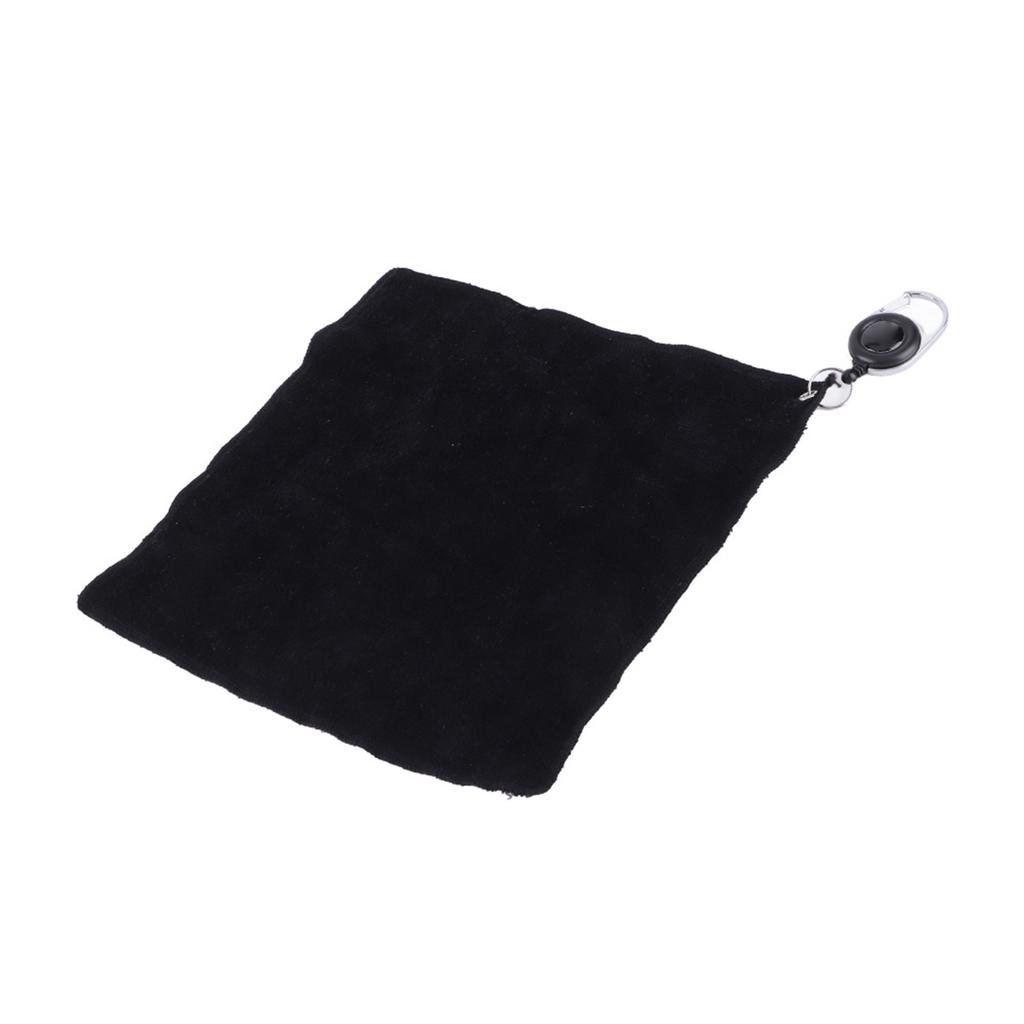 1 pcs Double-sided Plush Cotton     Cleaning Towel Cloth with Pulling Rope Buckle(blue )