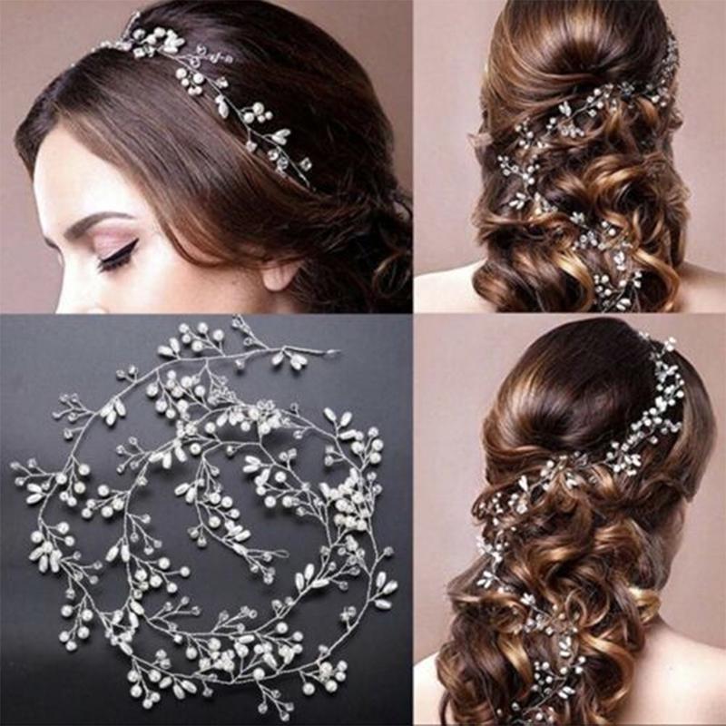 Braut Haarschmuck Haarteile Tiara Lady Hochzeit Kopfschmuck Tiara Perlen