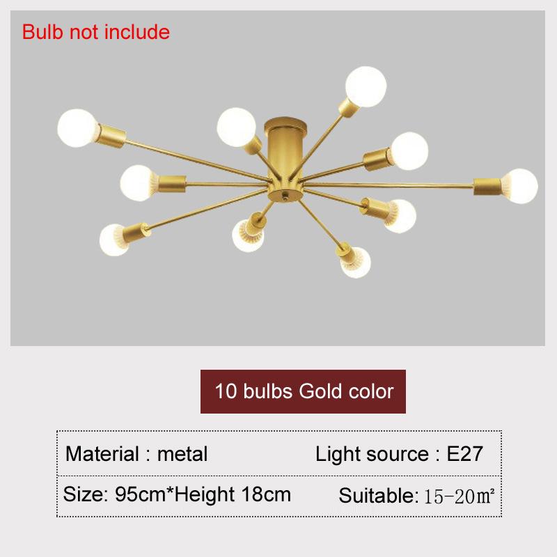 Decoration Home Chandelier Living Room Dining Table Light Vintage Ceiling Light Hanging Ceiling Lamps for Bedroom Flush Mount