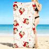 1Pc Christmas Santa Claus Beach Towel Quick Dry Multiuse For Beach Pool Gym Yoga Home Travel Christmas Halloween Xmas Gift S127