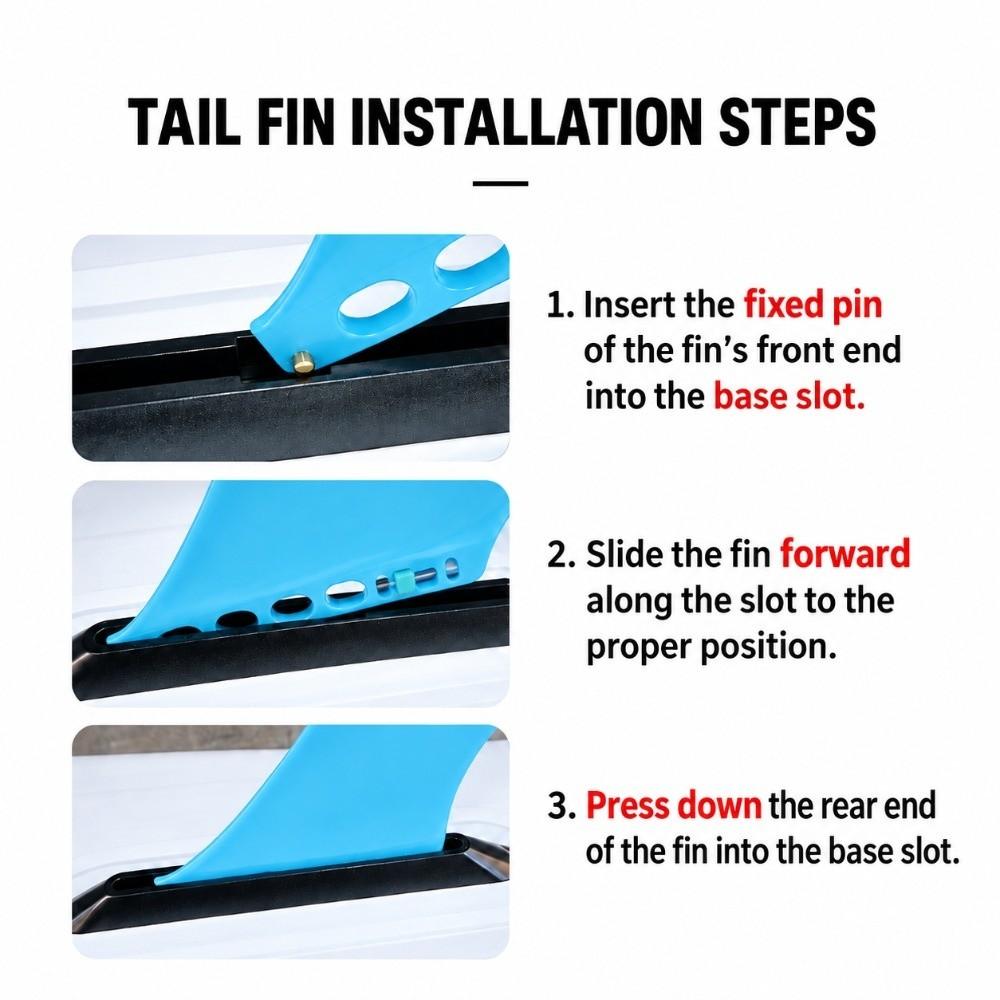 9 Inch SUP Replacement Fin Fiberglass Reinforeced Surfboard Center Fin  Stand-up Paddle Board