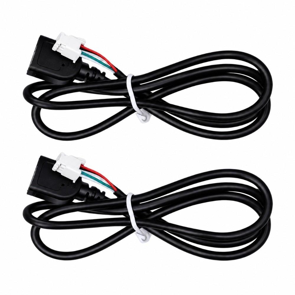 2 Pack 75cm / 29.13in Length Car Stereo Harness USB Extension Cable  For Android Car Radio