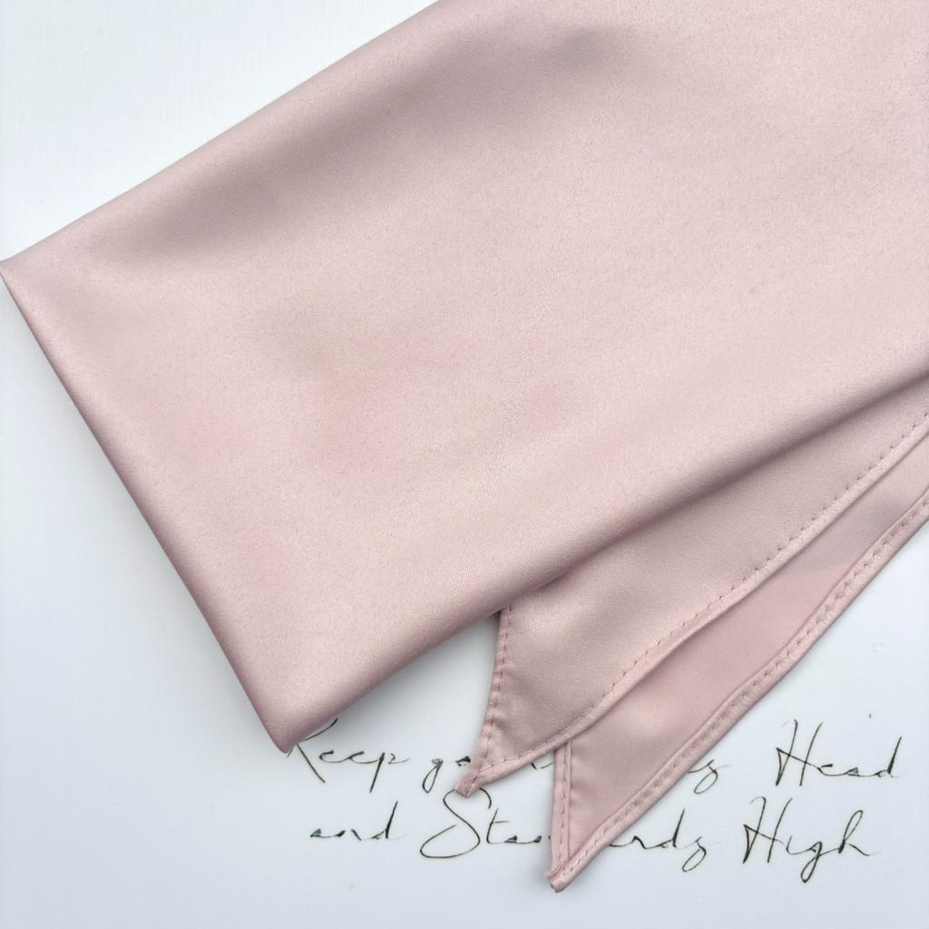 Childrens Triangular Scarf And Tie Bucklewith Pure Color Satin Fabric For School Uniforms