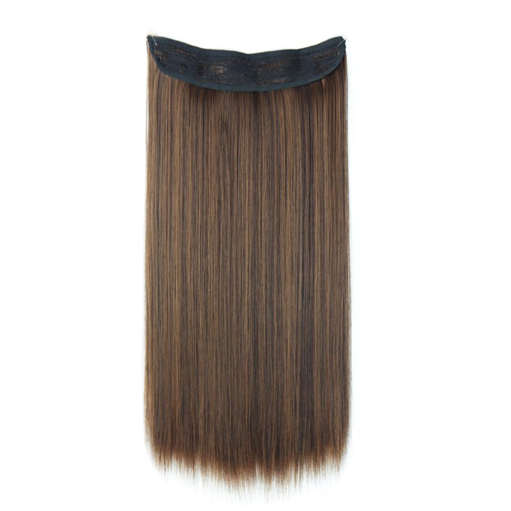MERISIHAIR Blond deschis Extensii de păr lung și drept natural Fibră sintetică Purtare zilnică Cosplay Linie de pește invizibilă Postiță