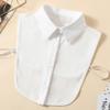 Women's Chiffon Half-Shirt Decorative Collar for Professional or Casual Wear