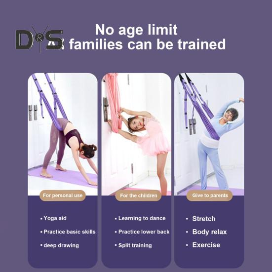 Aerial Yoga Seil Back Bend Assist Trainer Band Rückenschmerzlinderung Taillen-Beinstreckergurt Home Gym Yoga Pilates Ballettgurt Trainingsgerät