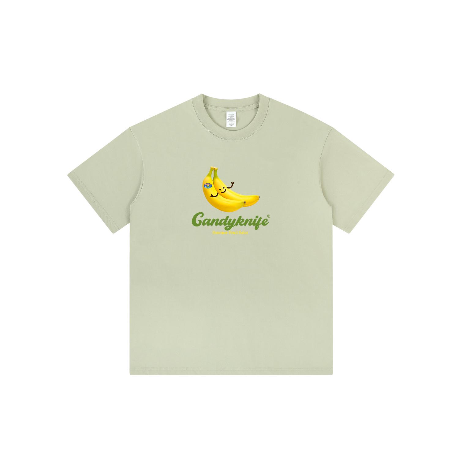 

Унисекс Модная Хлопковая Футболка в Уличном Стиле с Принтом Фруктов – Мужская Свободного Кроя с Рукавом до Локтя XL