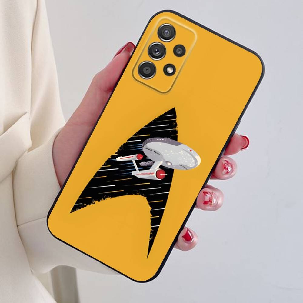 Cool S-Star T-Trek Phone Case For Samsung S24,21,22,23,30,Ultra,20,Plus,Note,10,9,Black soft silicone case