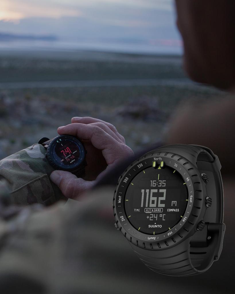 SUUNTO CORE Alle 3 ATM Wasser mit und Tiefe Japanisches Produkt mit SS014279010 Schwarz, Resistent, Kompass, Höhe, Druck, Tracking, [Offiziell