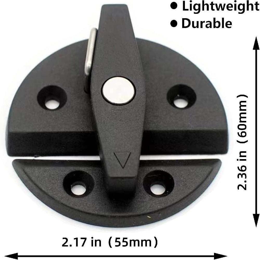 Marine Nylon Boat Door Hatch Round Turn Button Twist Catch Latch Hardware Accessories(4 Pcs)