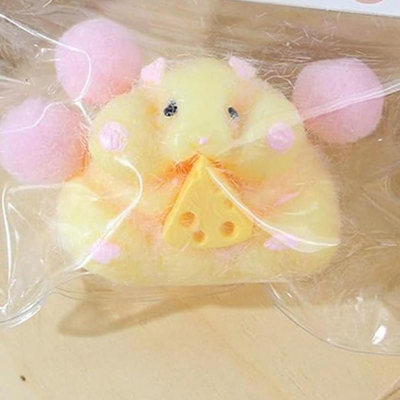 Taba Squishy Toy Mochi Toy Silikonová fuzzy Roztomilý Křeček Ručně vyráběná Squishy Toy Tabby Křeček Uvolňovač stresu Ruční relaxační hračky