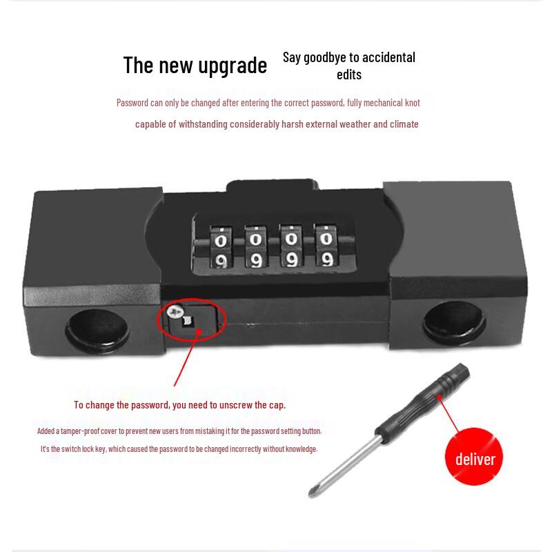 Realand Anti-theft Password U-Lock CN Plug (adapter Included)
